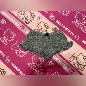 Catherine - Grey/Black Pajama Shorts